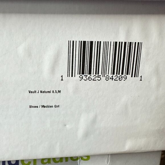 Madden Girl Vault Raffia Wedge Espadrille Sandals Cream Women's 8.5M Cushioned - Picture 11 of 13